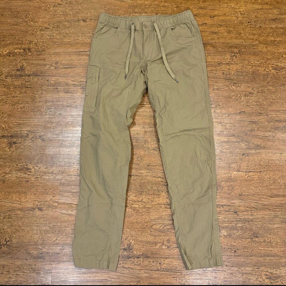 BYLT Khaki Weekender Casual Elastic Waistband Drawstring Pants Men's Large 32x32